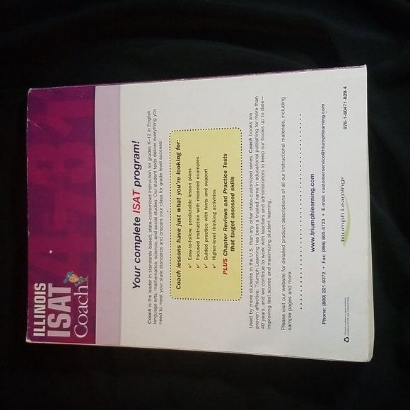 Illinois ISAT Coach workbook Mathematics Grade 6 - Picture 10 of 12